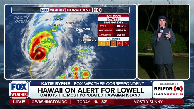 Kauai braces for dangerous impacts as Hurricane Lowell approaches Hawaii