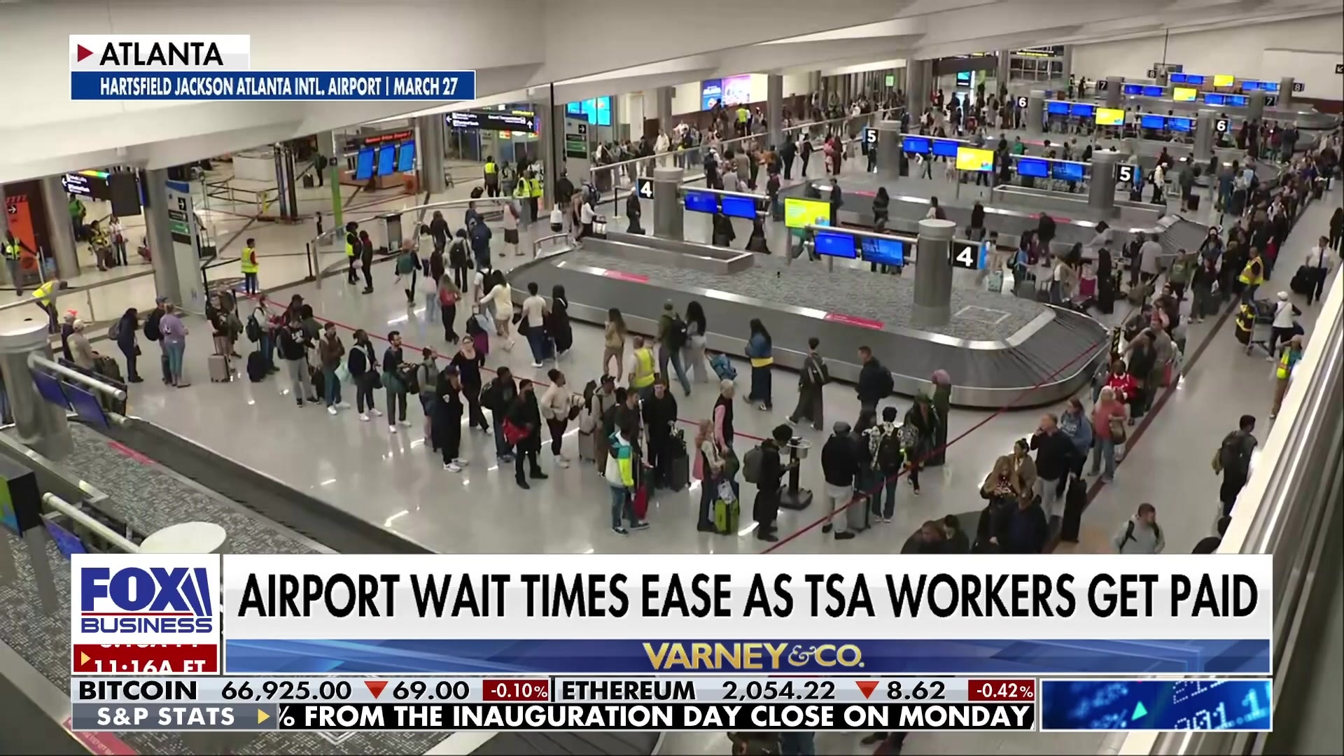 TSA wait times ease at Atlanta Airport due to end of government shutdown impact