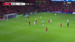 Lloris makes a crucial save after a deflected shot