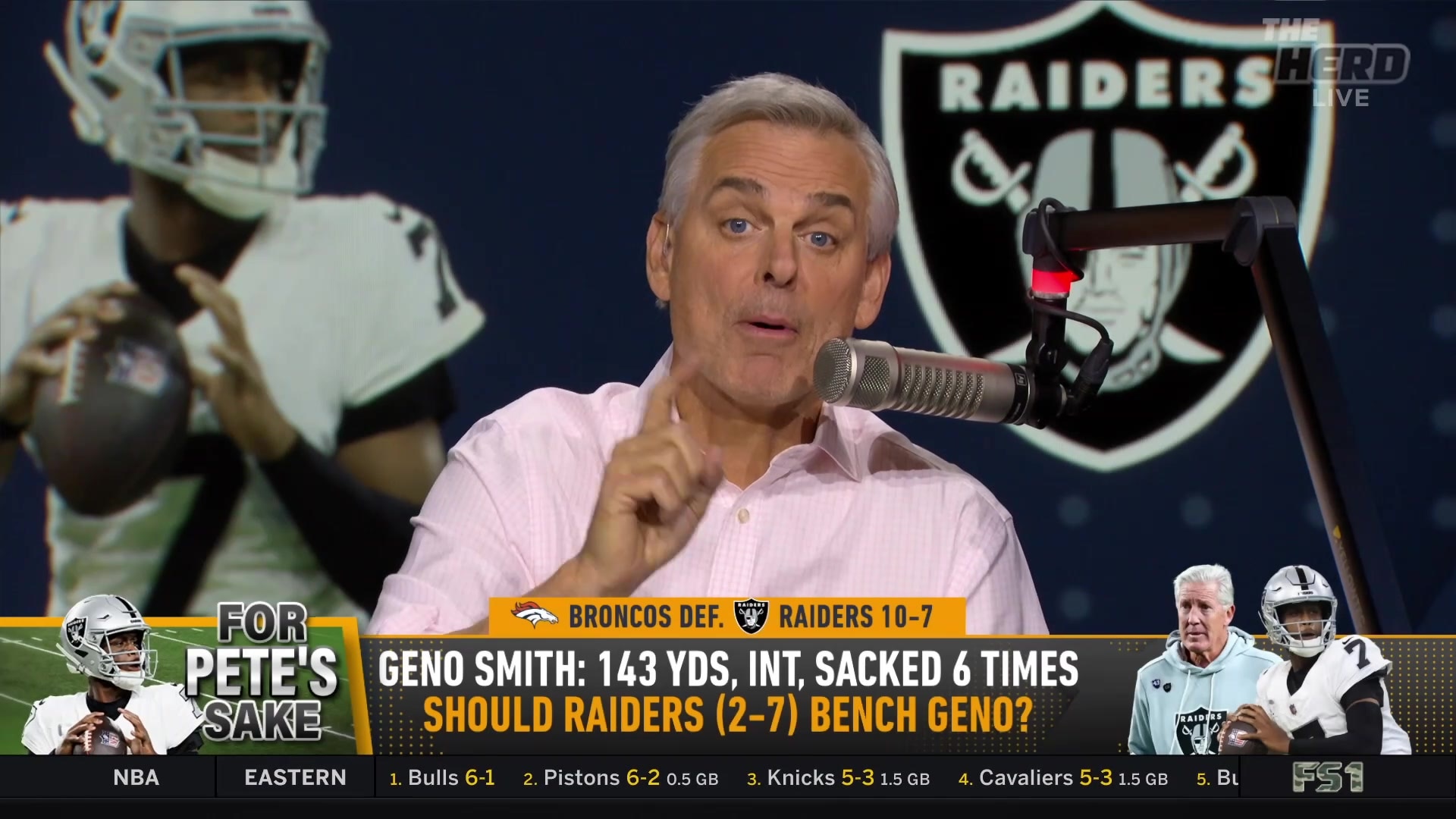 Colin Cowherd questions Raiders' decision to pursue Geno Smith