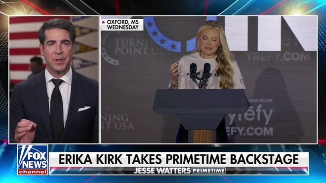 Erika Kirk shares emotional moment backstage, feels late husband Charlie's presence