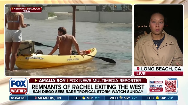 Remnants of Hurricane Rachel bring coastal flooding to Southern California