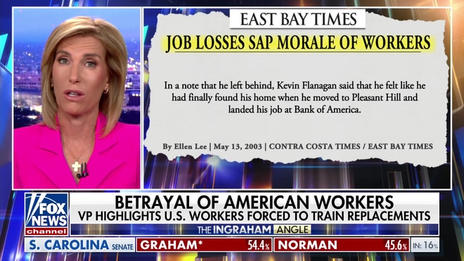 Laura Ingraham and Rep. Greg Steube expose the H-1B visa 'scam'