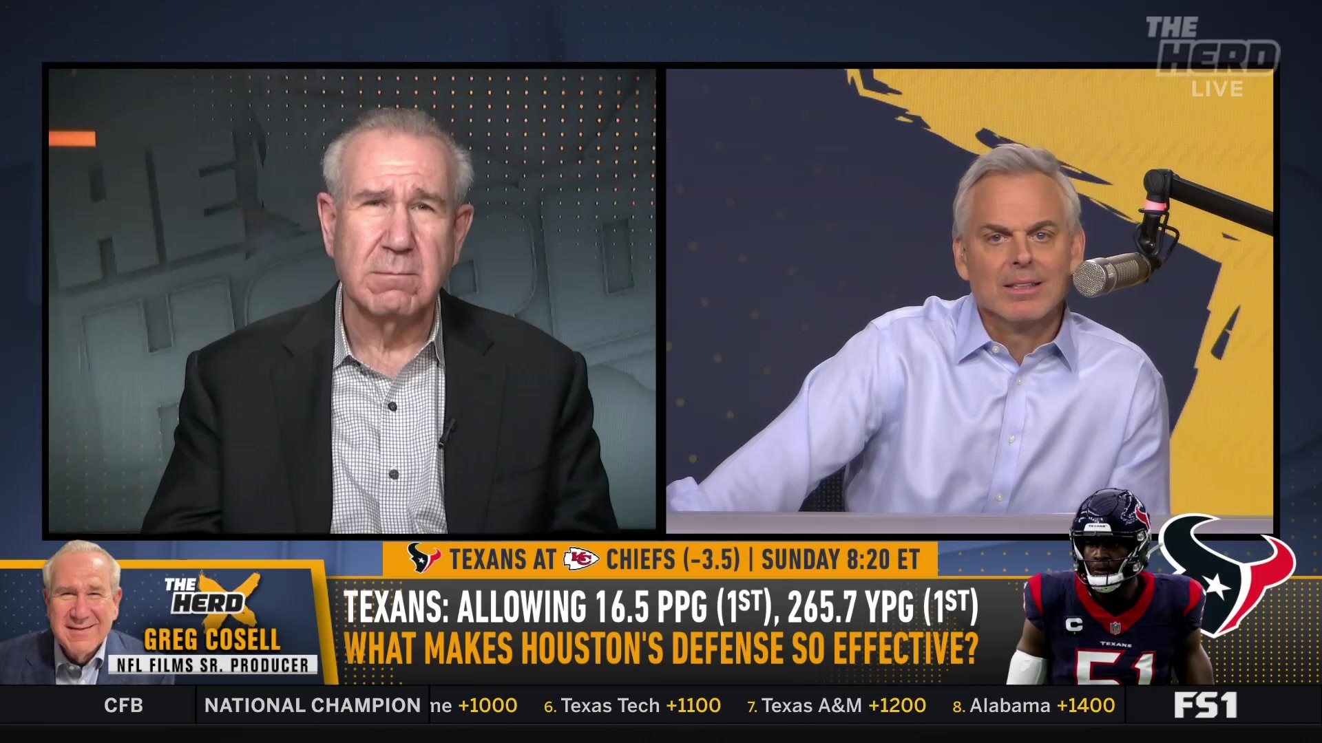 Greg Cosell questions the Kansas City Chiefs' offensive identity