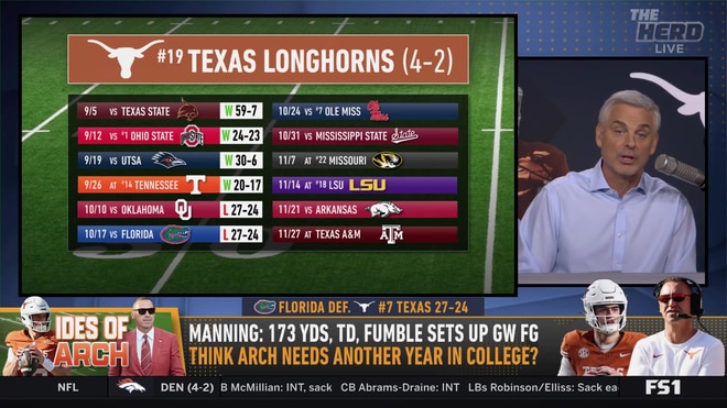 Should Arch Manning stay in college for another year?