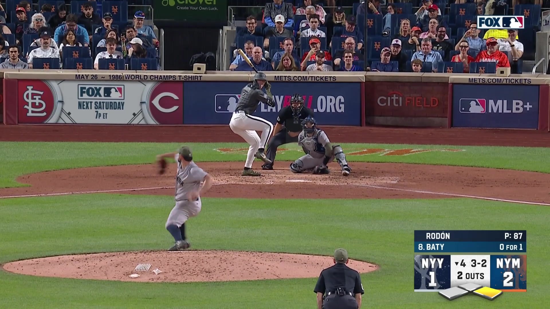 Brett Baty rips an RBI double to right field