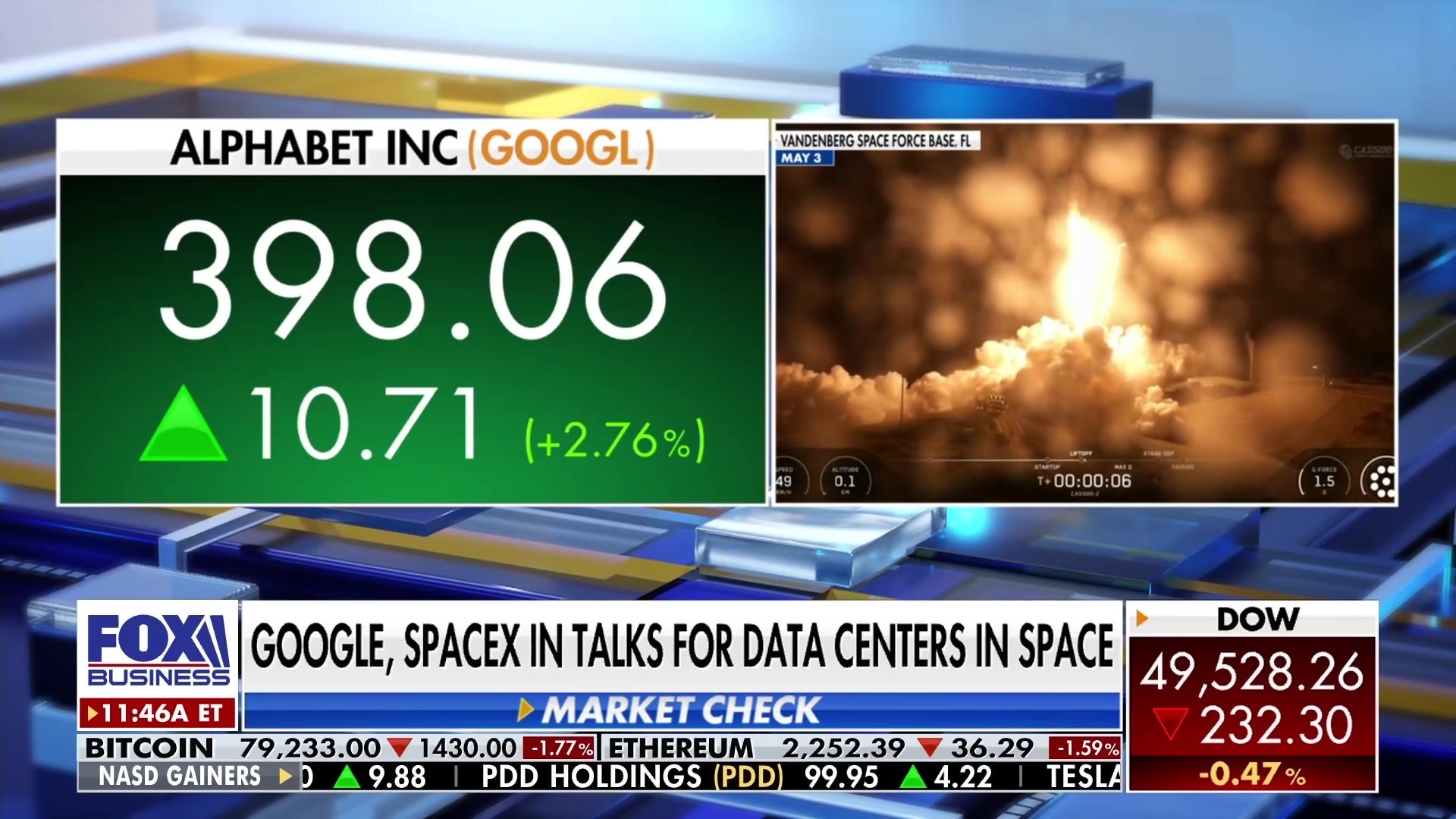 Google and SpaceX in talks for data centers in space