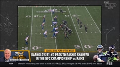 Greg Cosell breaks down Sam Darnold's 51-yard pass to Rashid Shaheed