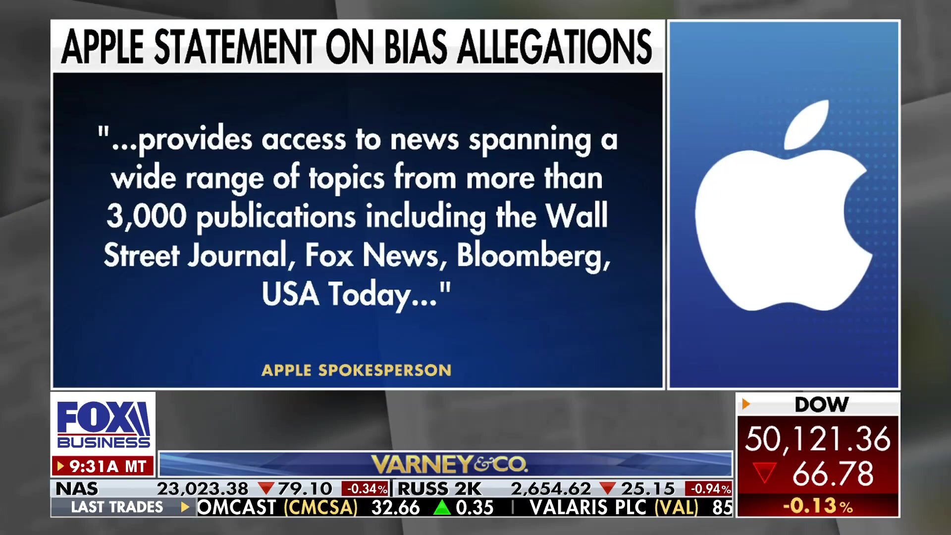 Apple responds to media bias allegations