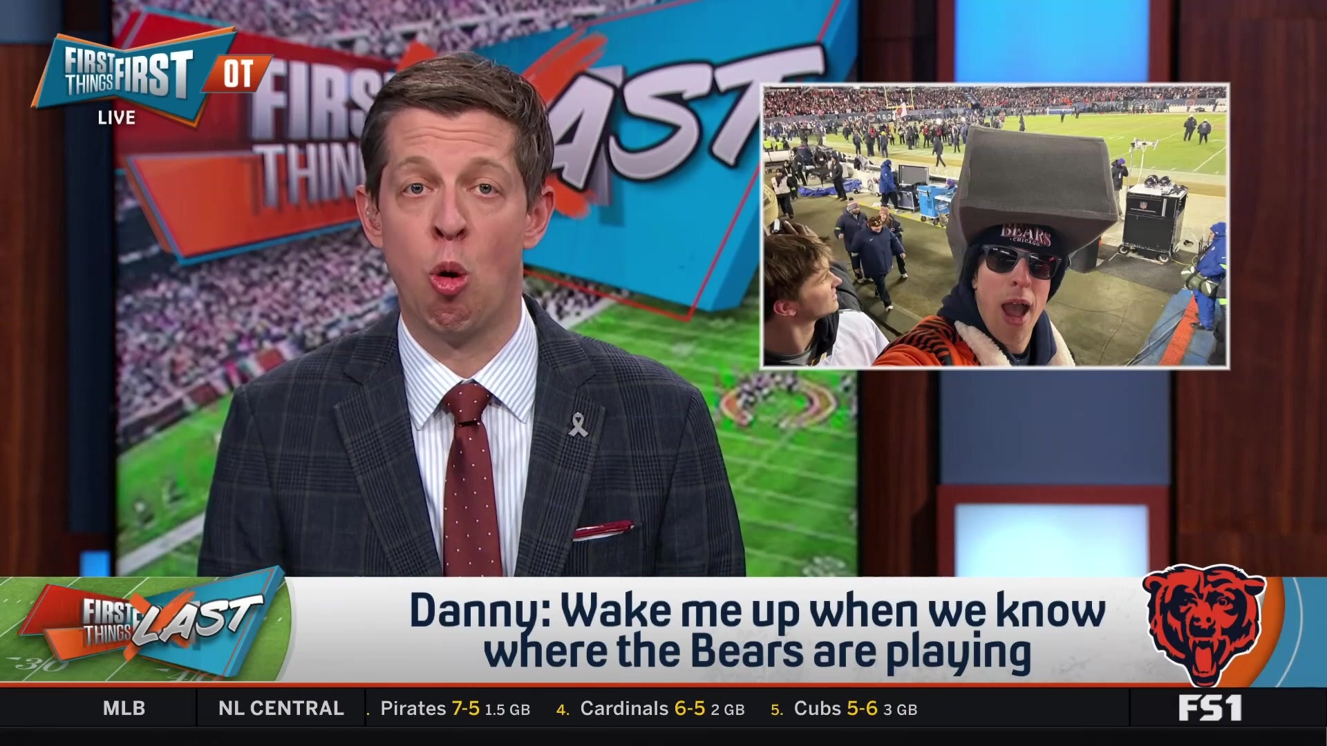 Danny doesn't care where the Bears play their games