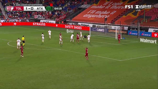 Jesus Gallardo's shot is saved