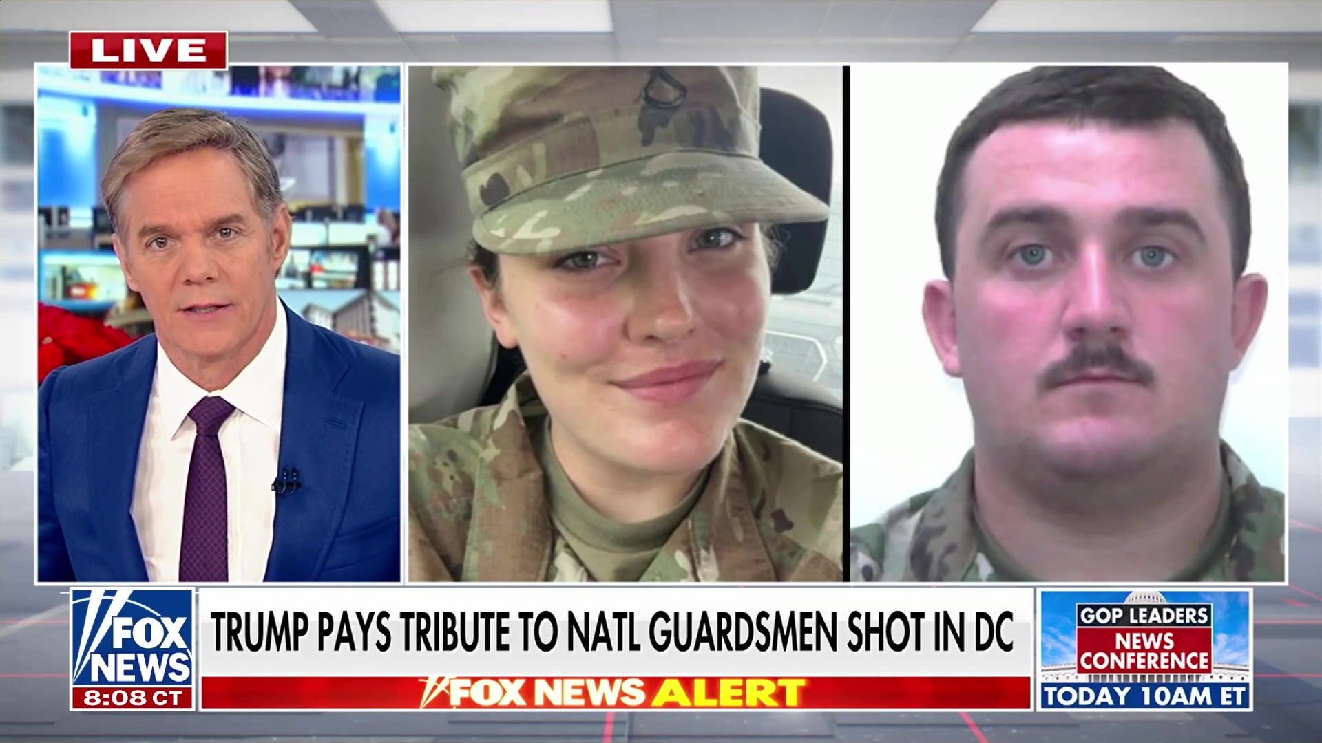 President Trump delivers heartfelt tribute to National Guardsmen shot in DC