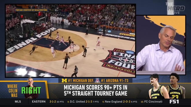 Colin was right about Michigan scoring 90+ points in tournament games