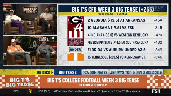 Big T reveals his six-leg college football teaser for Week 3