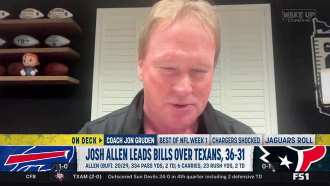 Jon Gruden praises Josh Allen and the Bills' offensive explosion