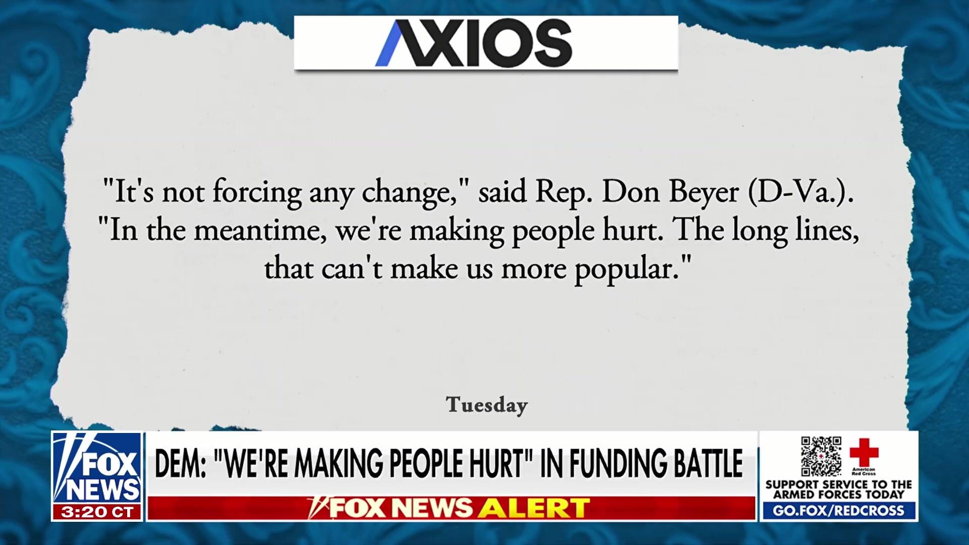 Democrat Rep. Don Beyer concedes DHS funding gaps hurt Americans
