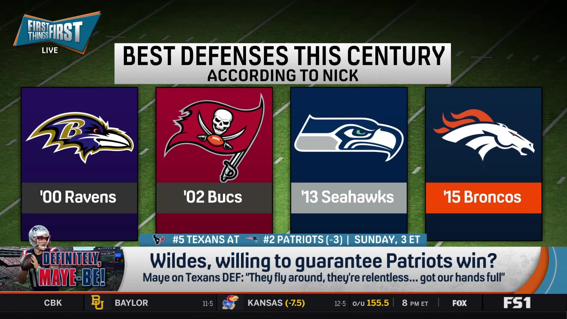 Nick's list of the best Super Bowl-winning defenses this century