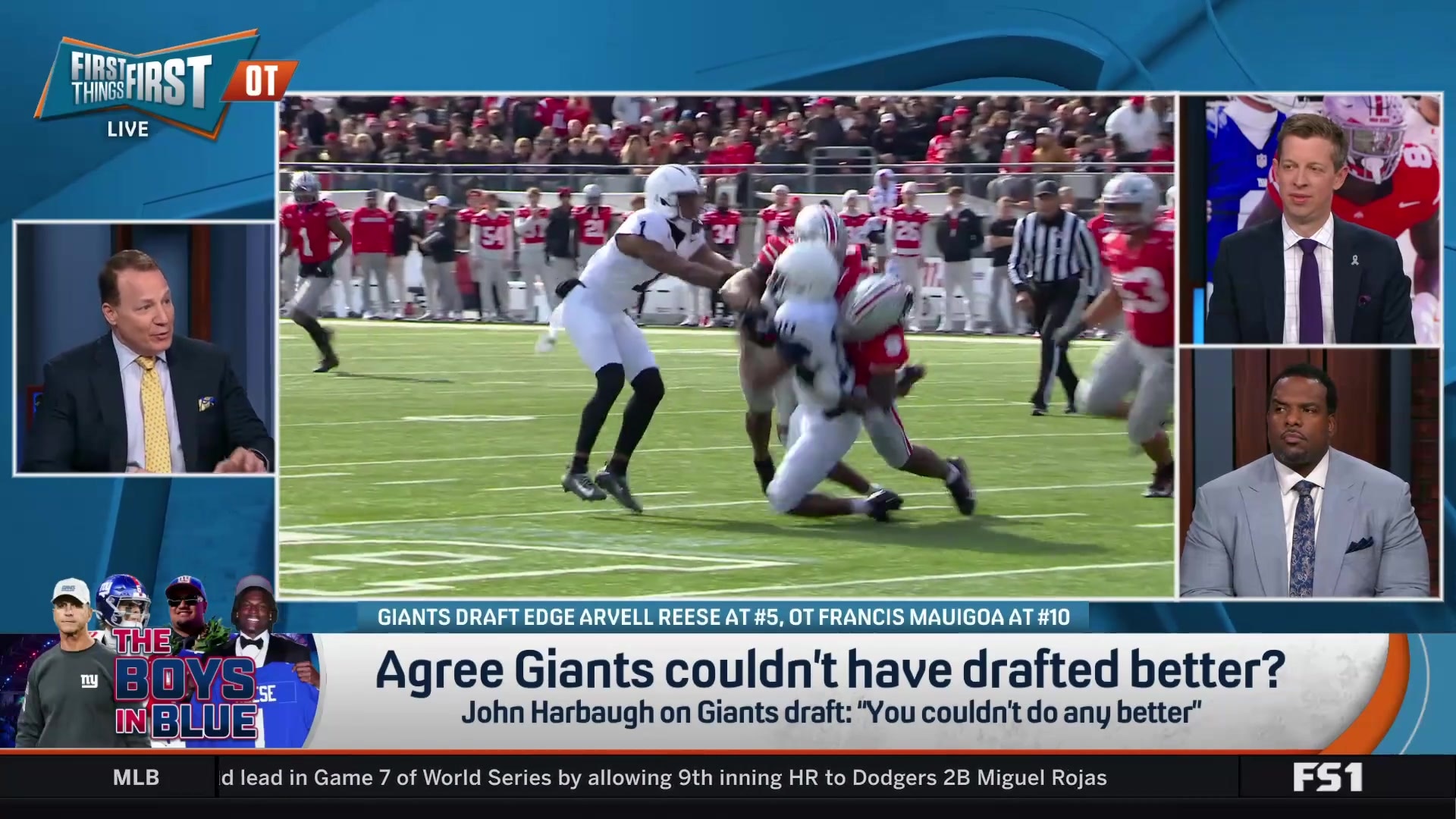 Harbaugh's Bold Claim: Giants 'Couldn't Do Any Better' in Draft