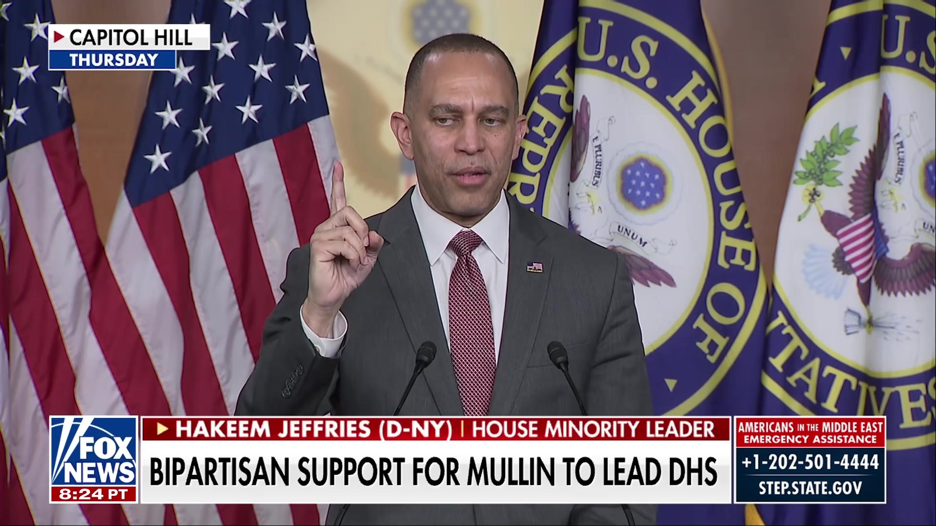 House Minority Leader Jeffries demands policy change at DHS