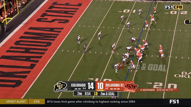 Drew Mestemaker finds Justin Bowick for a 14-yard touchdown