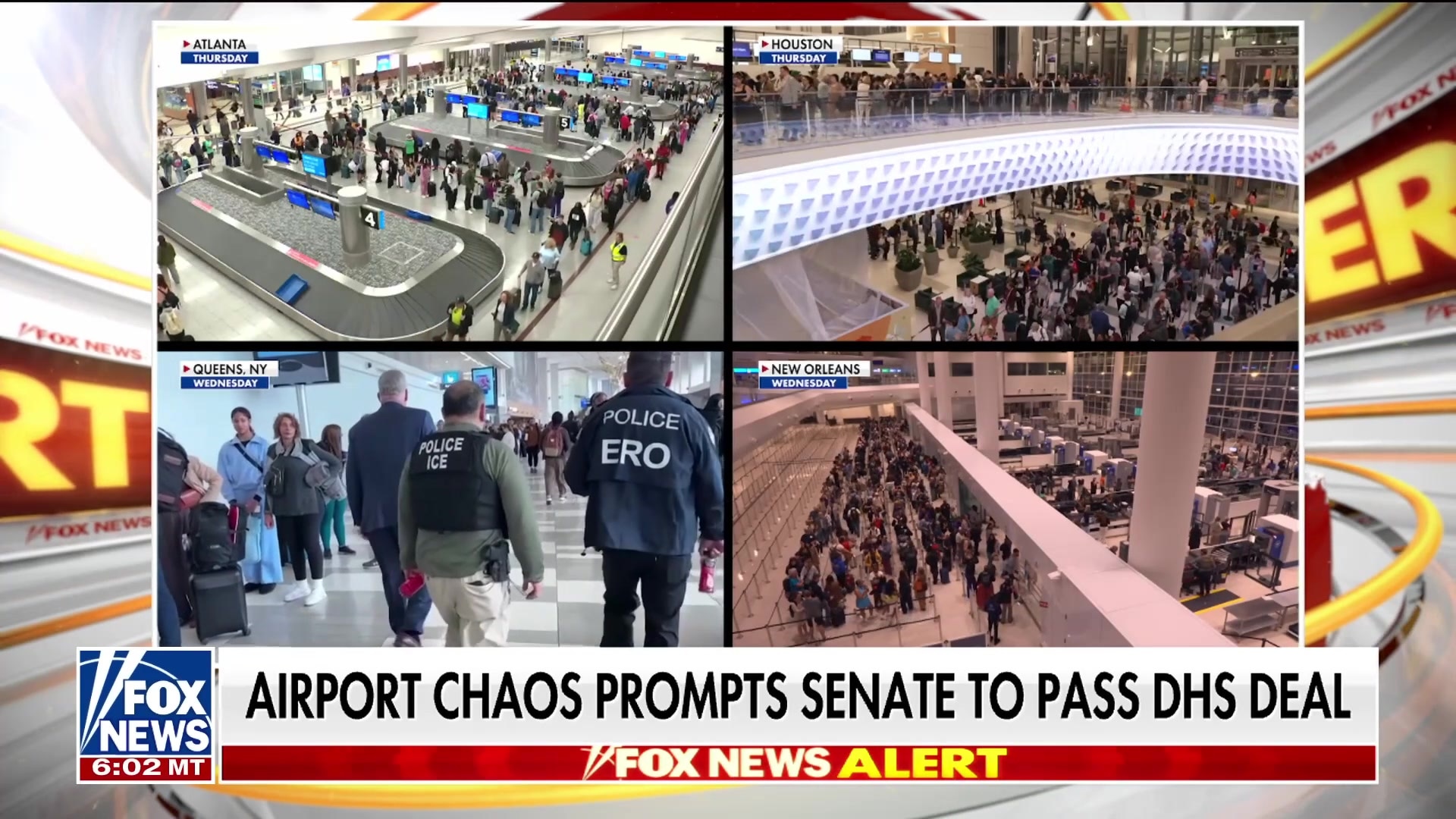 Airport chaos prompts Senate to pass DHS funding, House faces decision