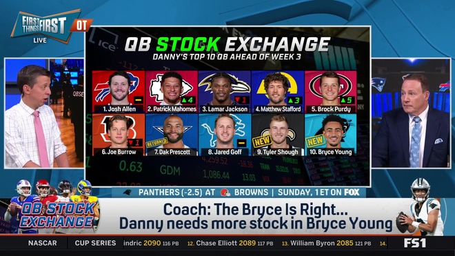 Eric Mangini argues Bryce Young deserves more credit on the QB Stock Exchange