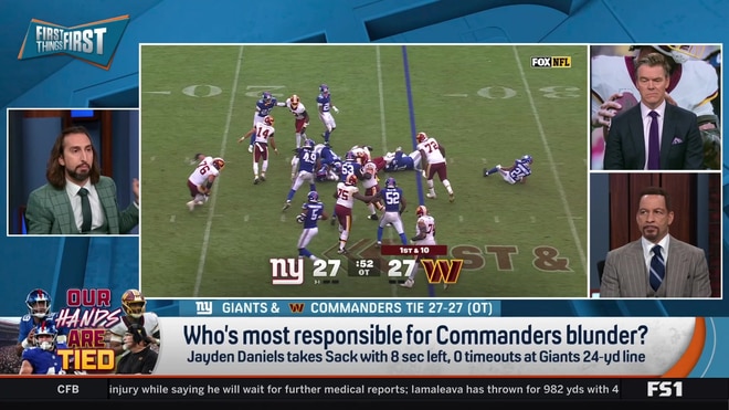 Who is to blame for the Commanders' late-game blunder against the Giants?