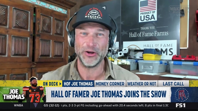 Joe Thomas on whether sacks are an offensive line or quarterback stat