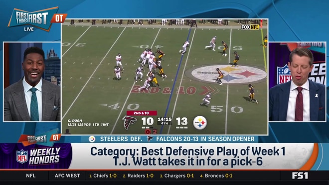 T.J. Watt wins Best Defensive Play of Week 1 with a spectacular interception