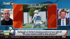 Brian Hoyer praises Harbaugh's player-friendly approach to Justin Herbert