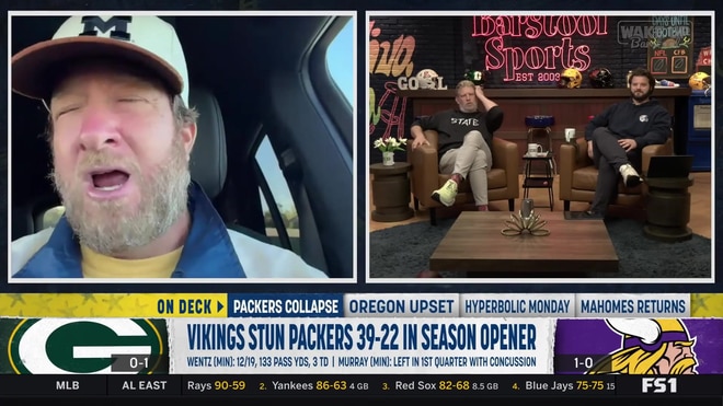 Dave Portnoy and Brandon Walker react to Packers' collapse against Vikings