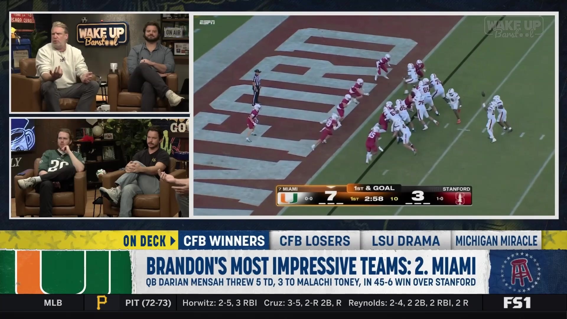 Watch Miami's dominant victory over Stanford - Wake Up Barstool