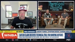 Dave Portnoy reacts to controversial Caitlin Clark technical foul