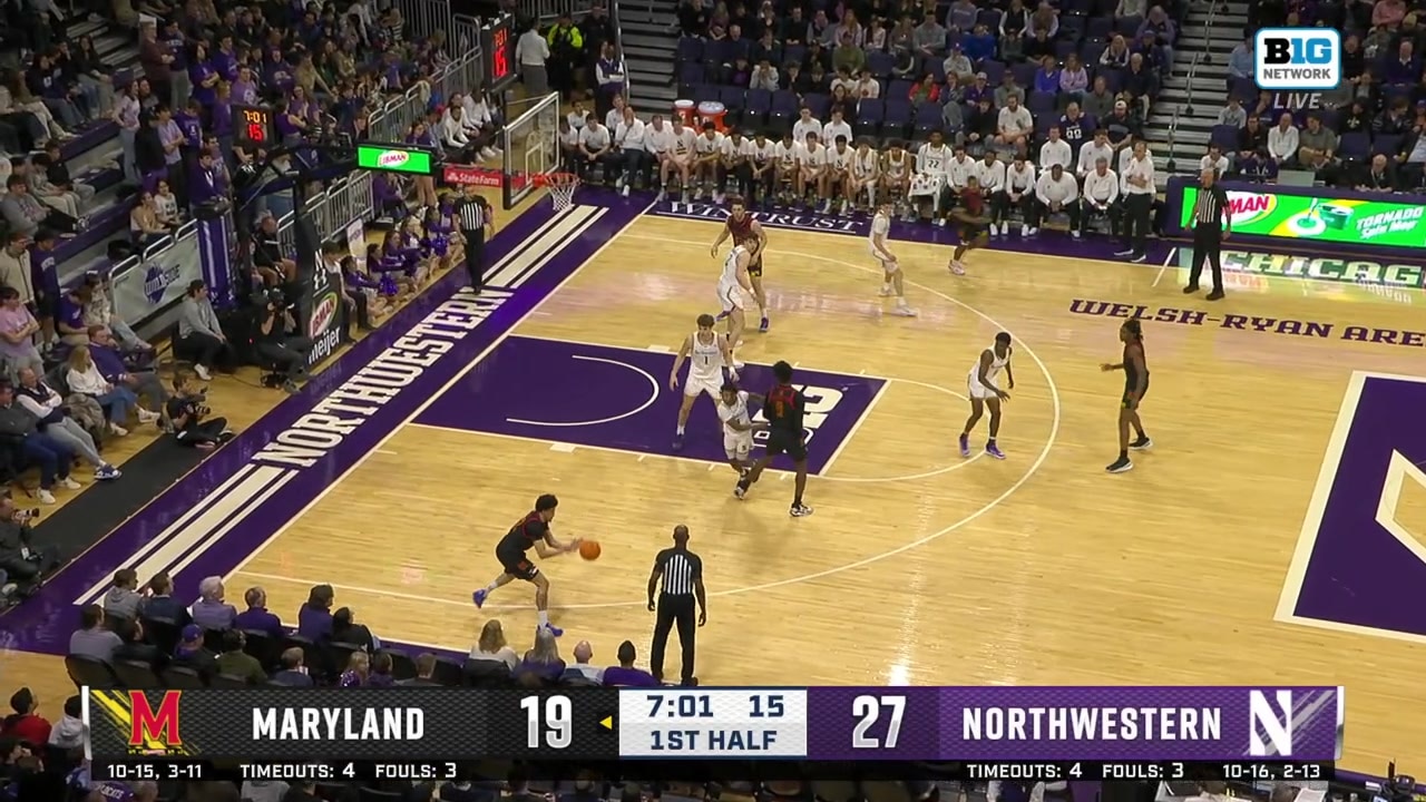 Andre Mills drains a corner three-pointer