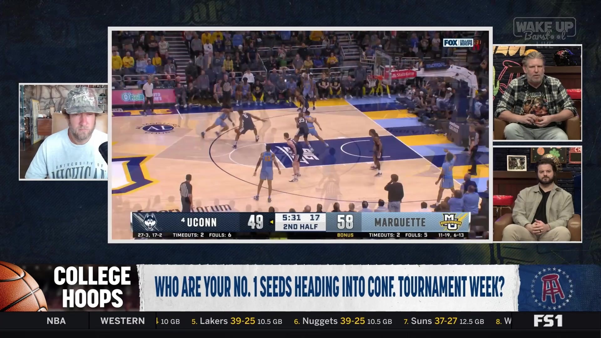 Dave Portnoy praises Dan Hurley's fiery coaching style despite technical fouls