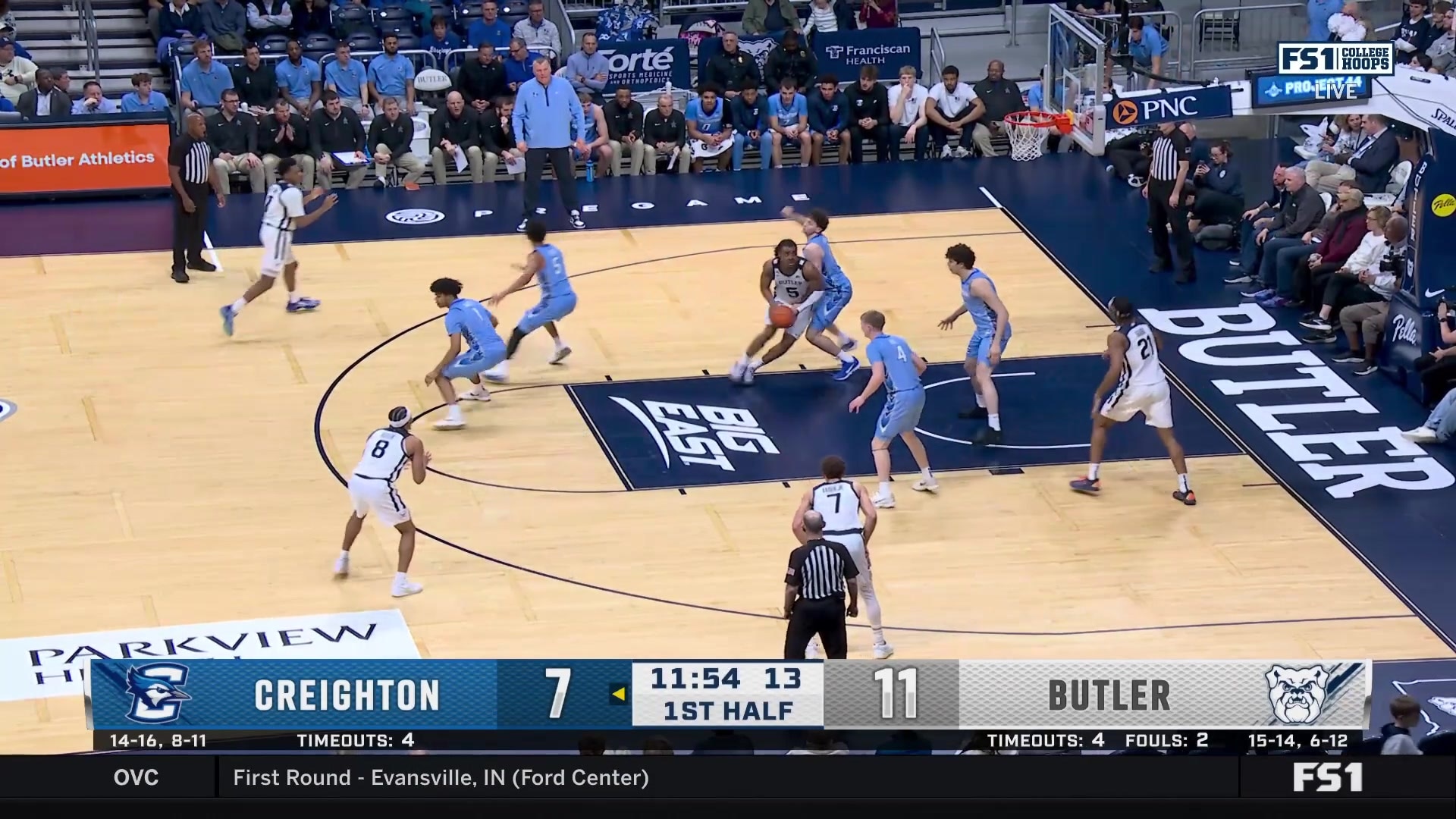 Josh Dix makes a layup