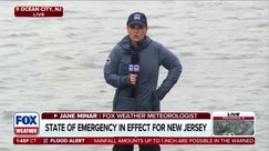 Coastal flooding inundates Ocean City, New Jersey