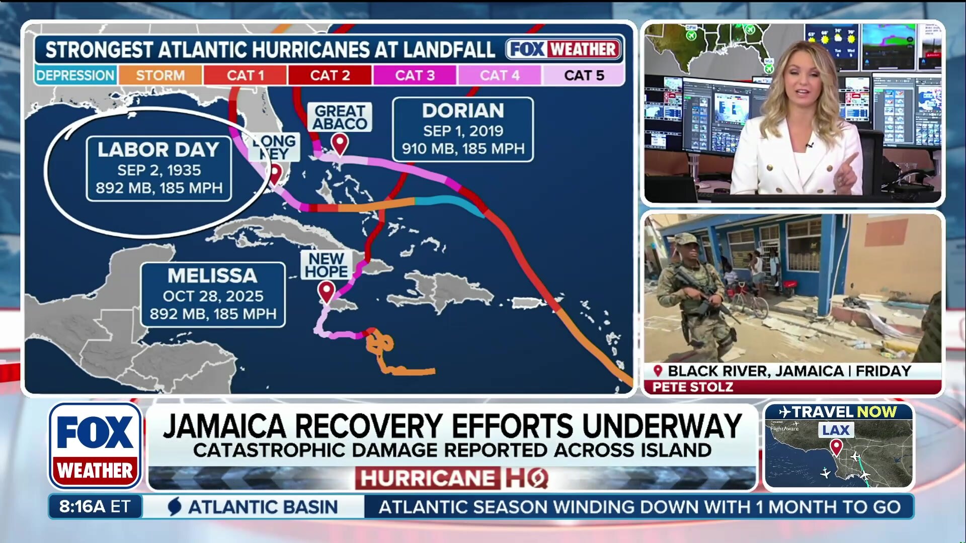Watch Hurricane Melissa ties for strongest Atlantic landfall on record ...