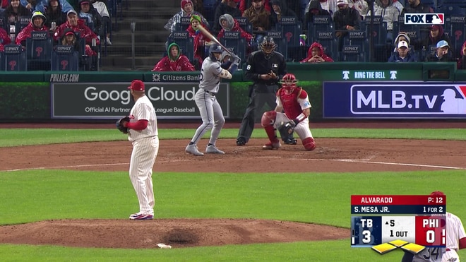 Victor Mesa Jr. singles to center field