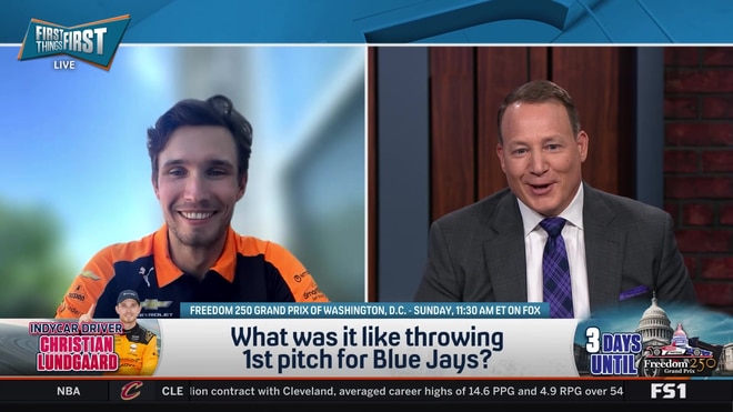 Christian Lundgaard reflects on throwing the first pitch for the Blue Jays