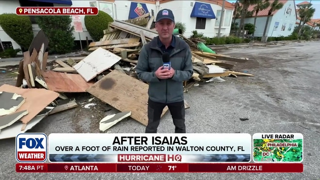 Hurricane Isaias leaves path of destruction along Florida's Gulf Coast