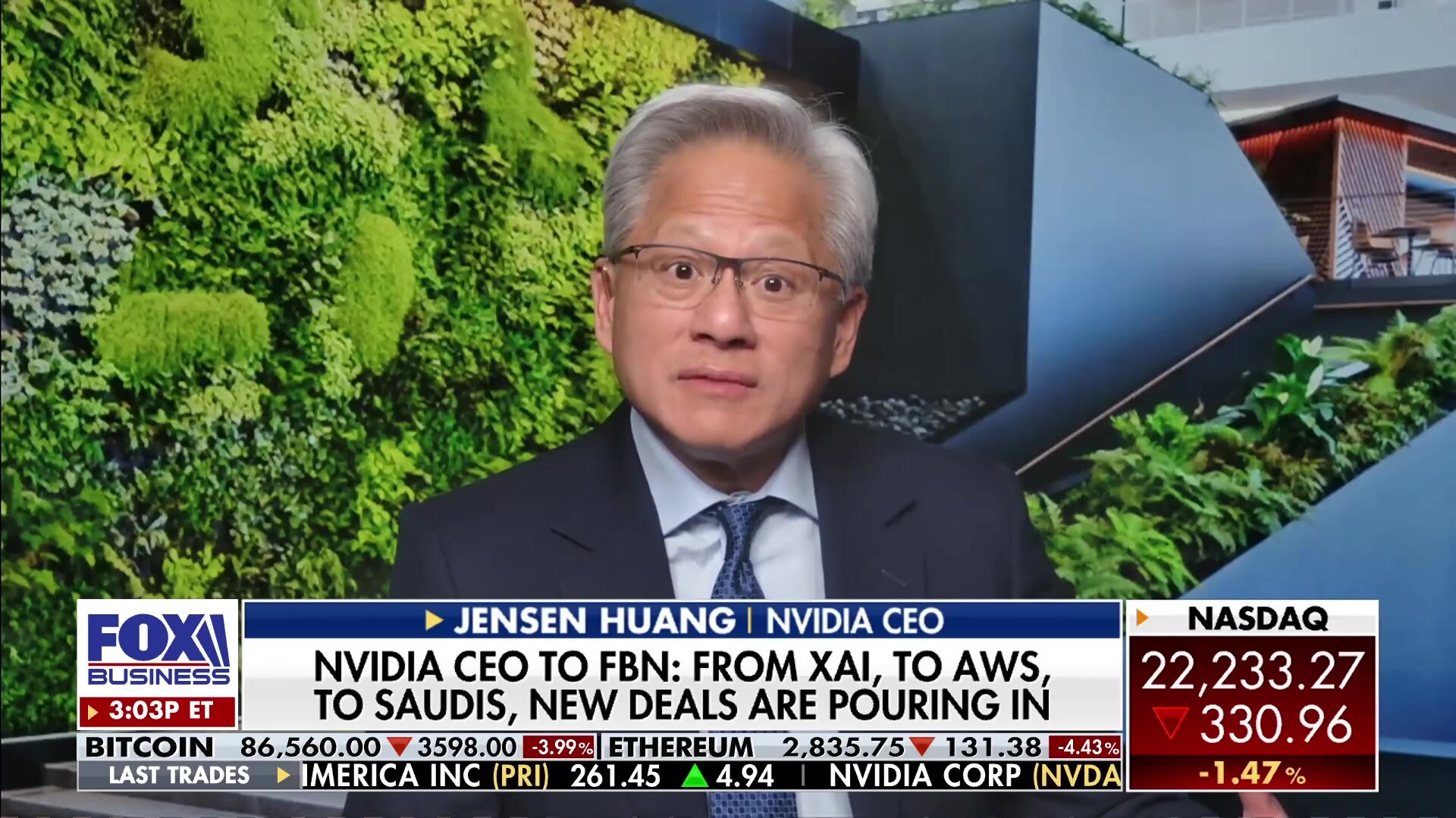 Watch NVIDIA CEO Jensen Huang: New deals are pouring in for AI  infrastructure Online | FOX One