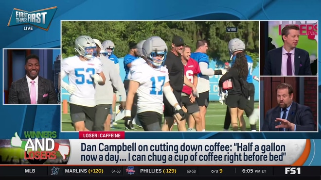 Dan Campbell cuts down his massive daily coffee intake