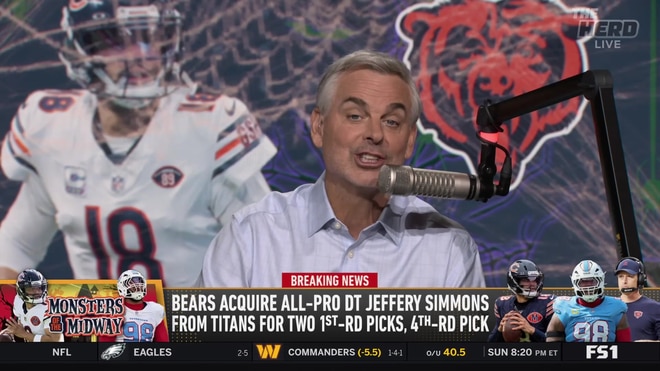Colin Cowherd explains why Jeffery Simmons makes the Bears Super Bowl contenders