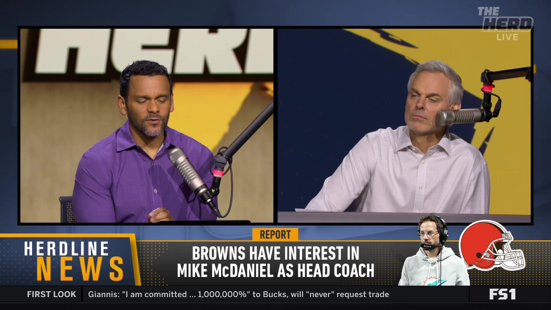 Colin Cowherd advises Mike McDaniel on choosing between OC and head coach roles