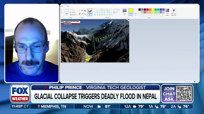 Geologist maps the devastating path of the Nepal landslide on Google Earth
