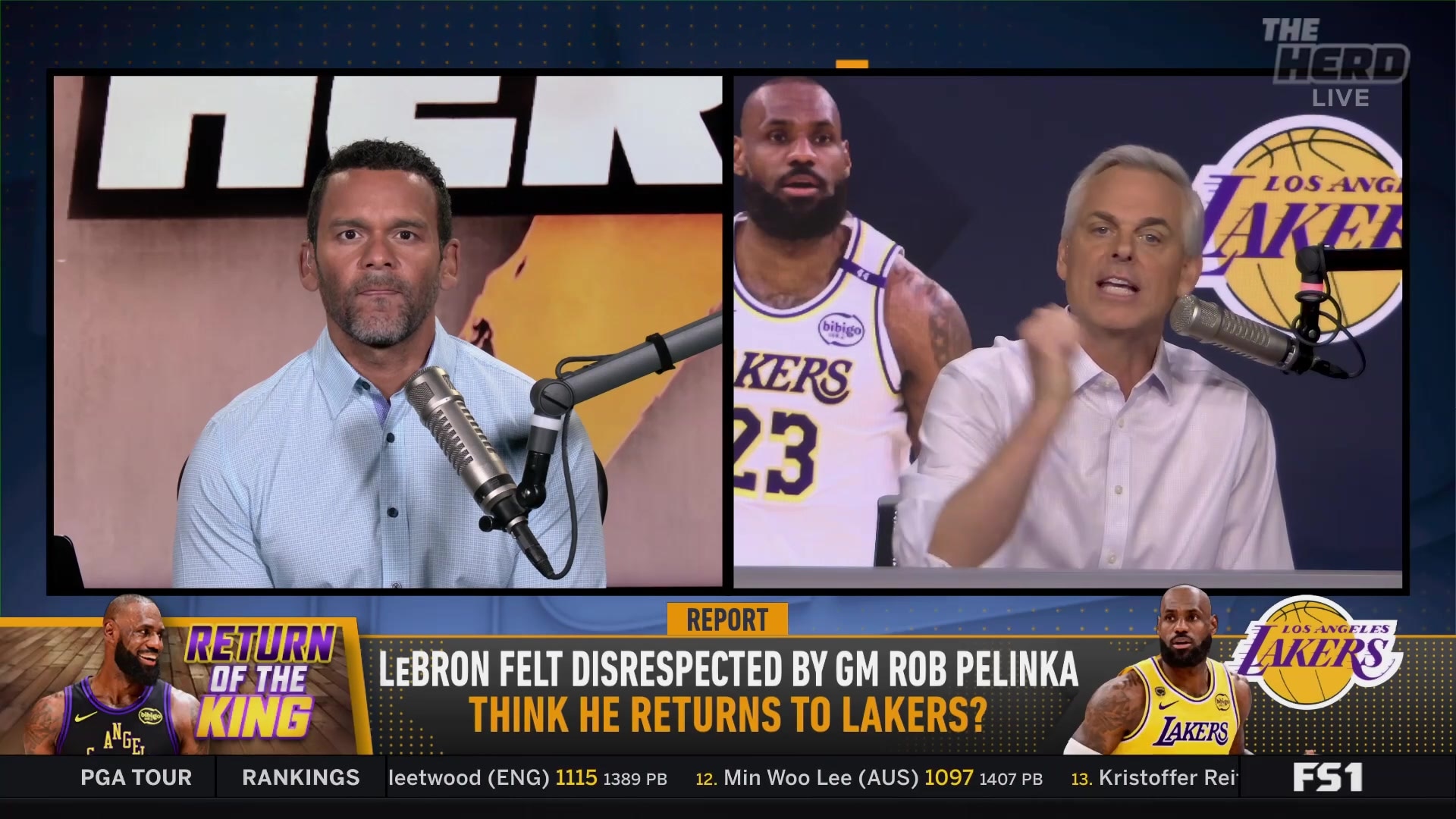 Colin Cowherd questions LeBron's 'disrespected' claim by Lakers GM