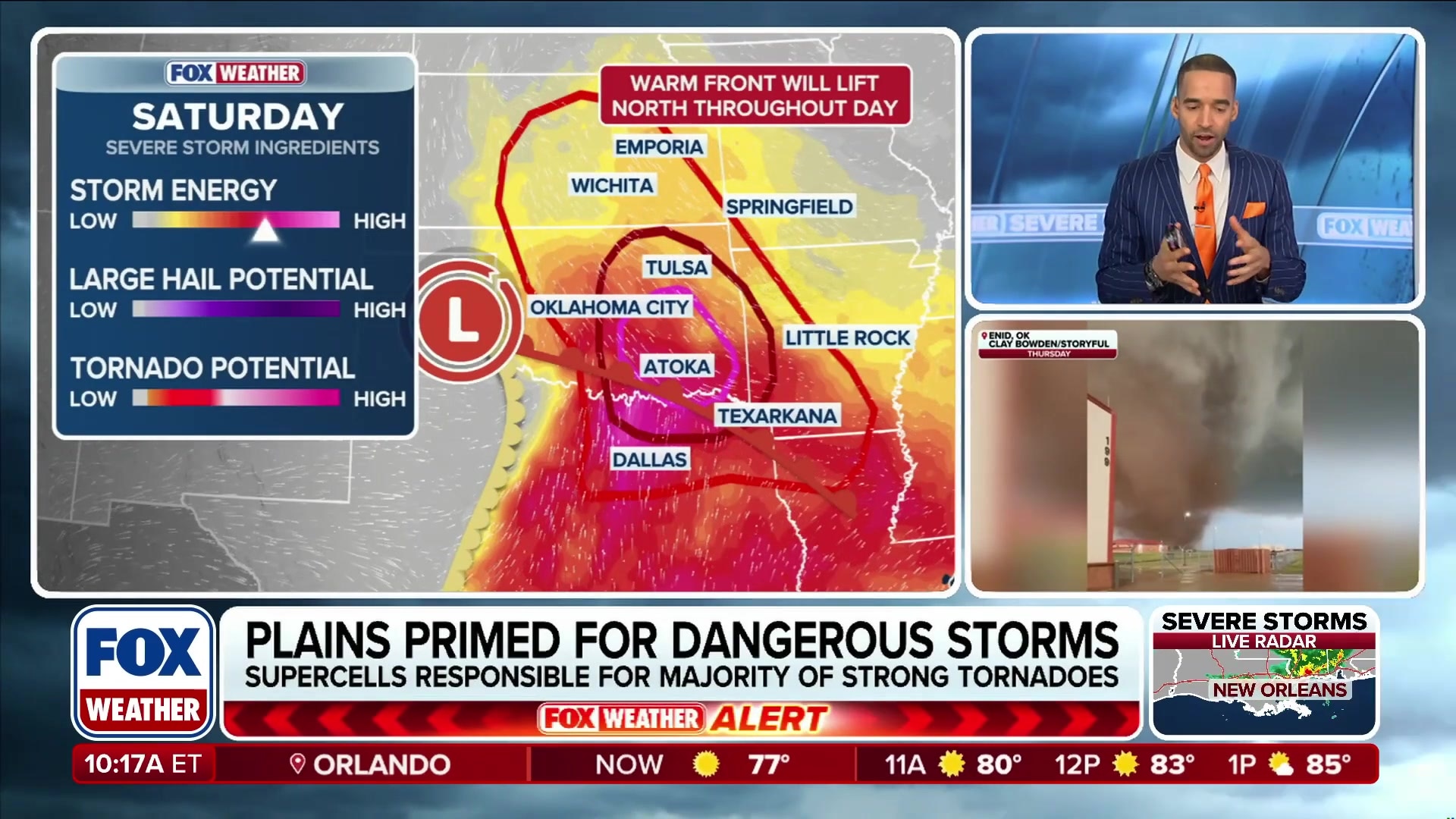 Dangerous EF4 tornado hits Oklahoma, more severe weather ahead for the Plains