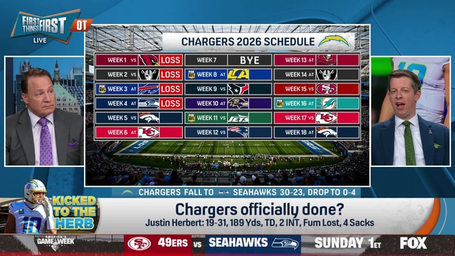 Are the Los Angeles Chargers officially done after falling to 0-4?
