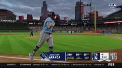Jonathan Aranda launches a solo home run to right-center